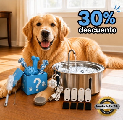 Fuente de agua Curandar para perros de 2.2 L