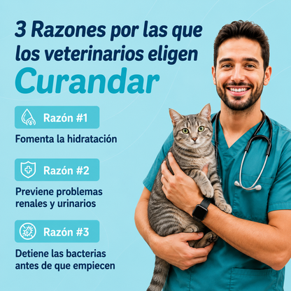 Fuente de agua para gatos Curandar 2.2L